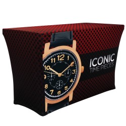 Stretch 4ft Table Throw Full Color Graphic Print