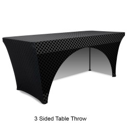 Stretch 4ft Table Throw Full Color Graphic Print
