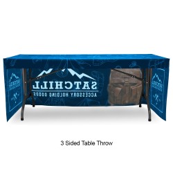 Fitted 4ft Table Throw Full Color Graphic Package