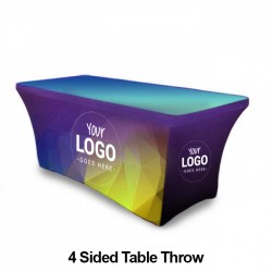 Stretch 6ft Table Throw Full Graphic Printing