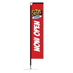 11.8 ft. Mamba Rectangle Flag (Medium) - Print and Stand