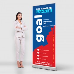 31.5 x 80 Economy Retractable Banner Stand and Print