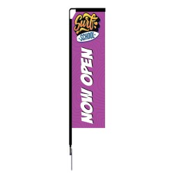 8.5 ft. Mamba Rectangle Flag (Small) - Print and Stand
