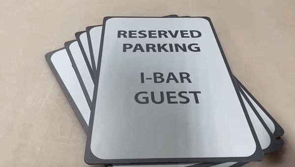 Aluminum Parking Sign Printing Los Angeles